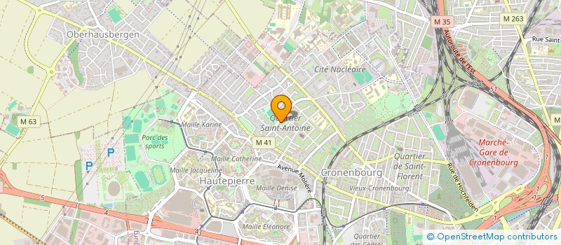 localisation de l'entreprise FINAREG à STRASBOURG