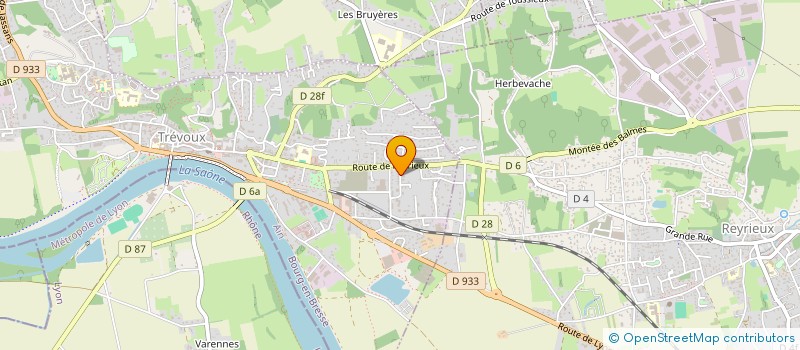 localisation de l'entreprise FINAS à TREVOUX
