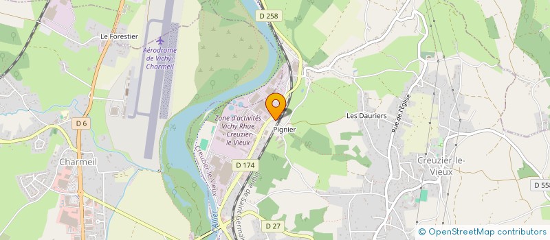 localisation de l'entreprise FINASOL CONCEPT DECOT  CREUZIER-LE-VIEUX