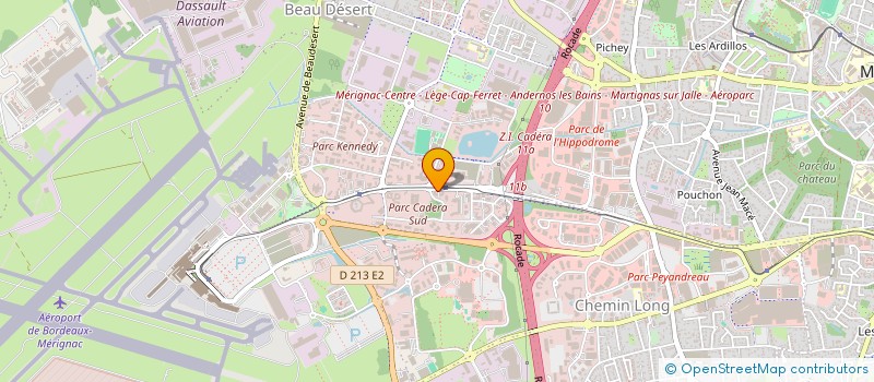 localisation de l'entreprise FINASSUR INVEST à MERIGNAC