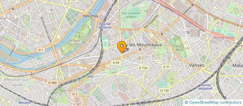 localisation de l'entreprise FINATEAM à ISSY-LES-MOULINEAUX