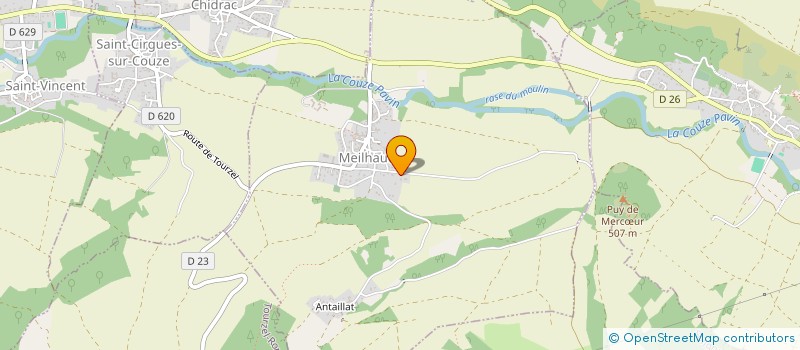 localisation de l'entreprise FINAUD METALLERIE-SERRURERIE  MEILHAUD