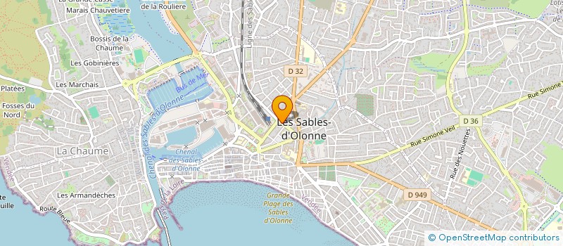 localisation de l'entreprise FINAXIM ATLANTIQUE à LES SABLES D'OLONNE