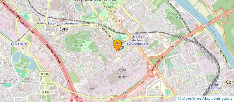 localisation de l'entreprise FINAXIS CONSULTING  EVRY-COURCOURONNES