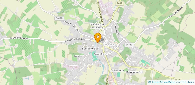 localisation de l'entreprise FINAXO à FRONTON