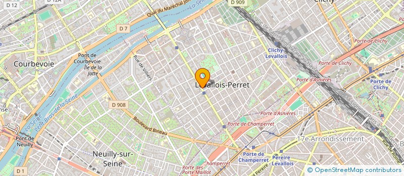 localisation de l'entreprise FINAXY CORPORATE à LEVALLOIS-PERRET