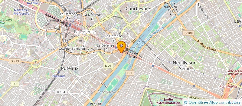 localisation de l'entreprise FINAXYS à PUTEAUX