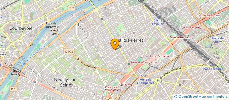 localisation de l'entreprise FINAYA à LEVALLOIS-PERRET