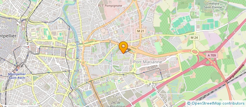 localisation de l'entreprise FINBAR à MONTPELLIER