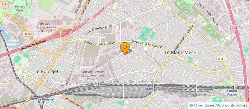 localisation de l'entreprise FINBAT à DRANCY