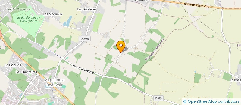 localisation de l'entreprise FINBEES  MIGNALOUX-BEAUVOIR