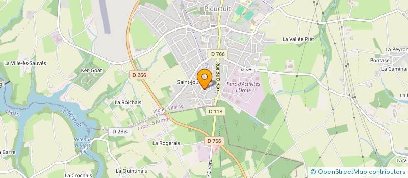 localisation de l'entreprise FINC  PLEURTUIT