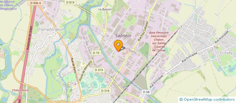 localisation de l'entreprise FINCO à CHALON-SUR-SAONE