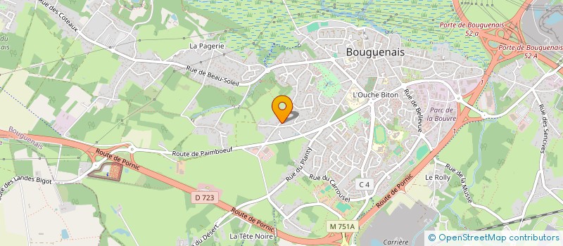 localisation de l'entreprise FINDEBRO à BOUGUENAIS