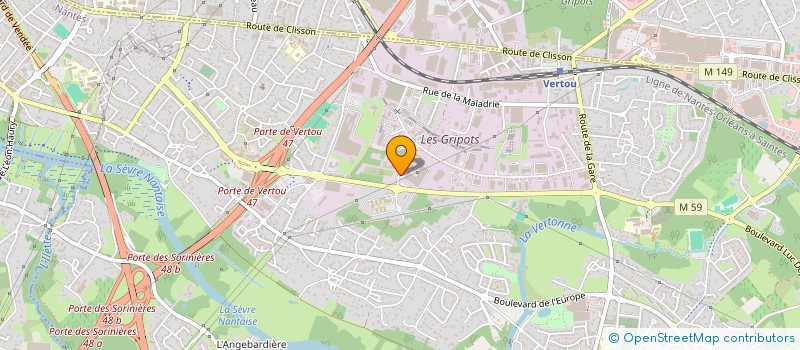 localisation de l'entreprise FINDECO LA ROCHE ORNAY  VERTOU