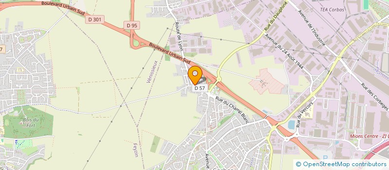 localisation de l'entreprise FINDEV à CORBAS