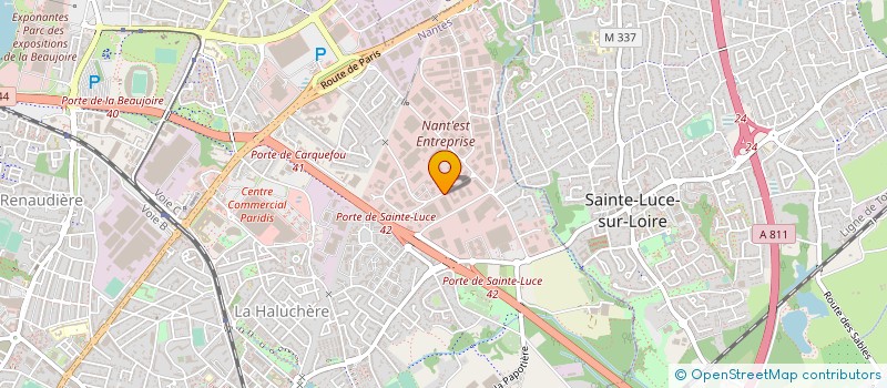 localisation de l'entreprise FINDIS PAYS DE LOIRE à NANTES