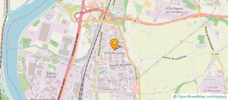 localisation de l'entreprise FINE  VALENCE