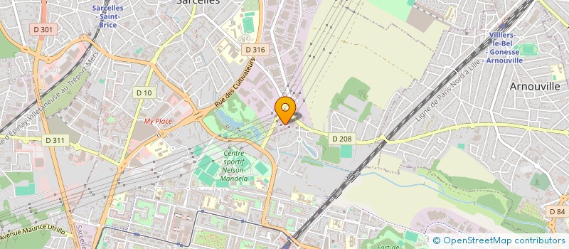localisation de l'entreprise FINE à SARCELLES