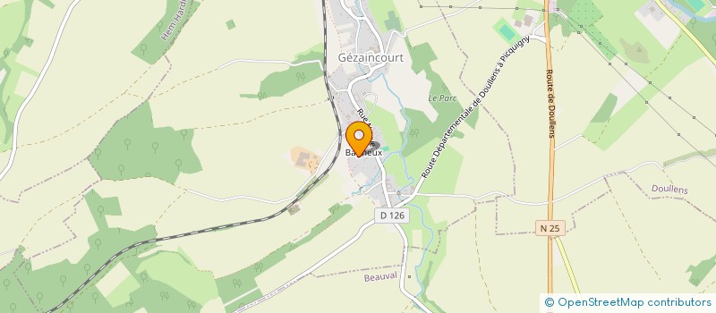 localisation de l'entreprise FINE BRODERIE  GEZAINCOURT