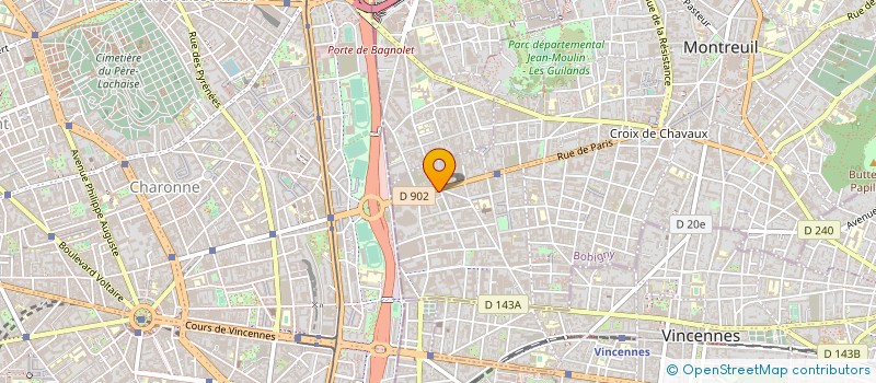 localisation de l'entreprise FINE DISTRIBUTION SARL à MONTREUIL