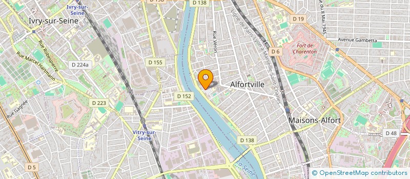 localisation de l'entreprise FINE-LAV à ALFORTVILLE