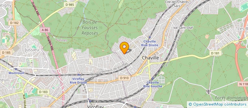 localisation de l'entreprise FINE'S SERVICES SAS à CHAVILLE