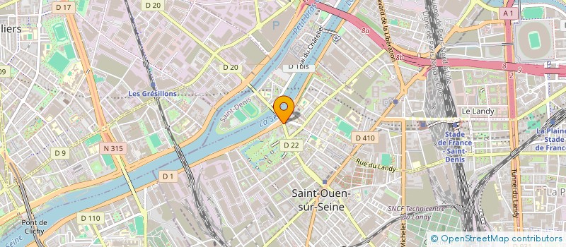 localisation de l'entreprise FINEAC à SAINT-OUEN-SUR-SEINE