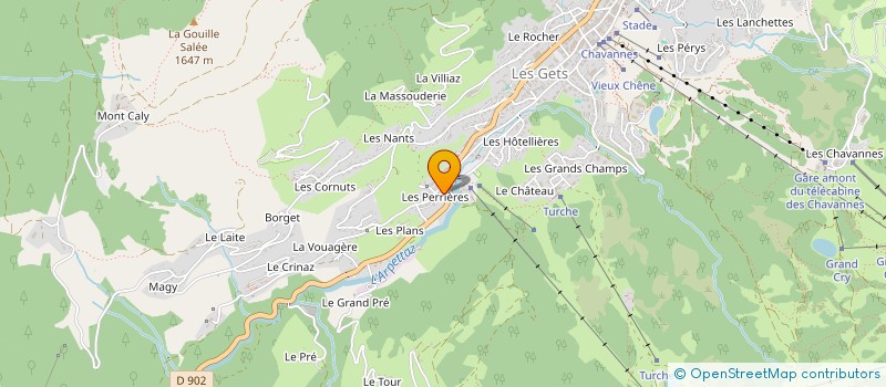 localisation de l'entreprise FINEALP' à LES GETS