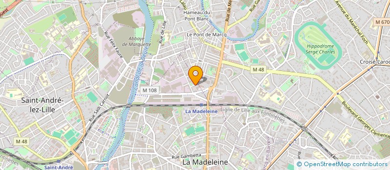 localisation de l'entreprise FINEF à LA MADELEINE