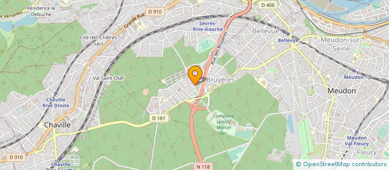 localisation de l'entreprise FINELEC IDF à SEVRES