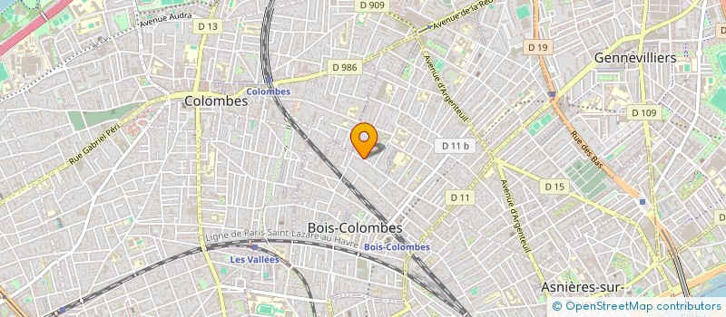 localisation de l'entreprise FINELIO à BOIS-COLOMBES