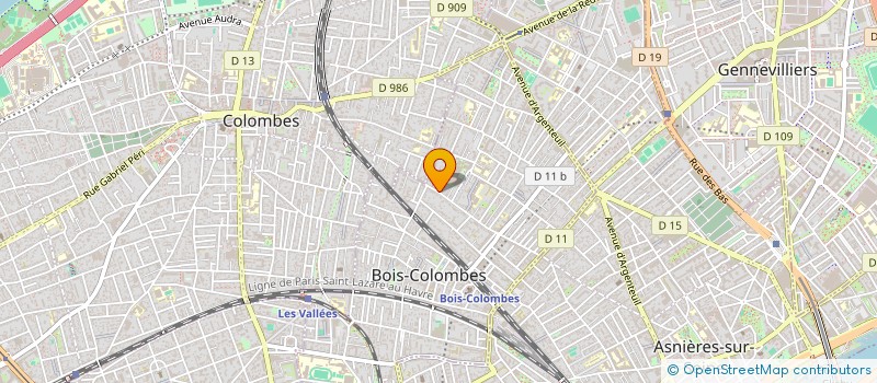 localisation de l'entreprise FINELIO/MARIT ARCHITECTS à BOIS-COLOMBES