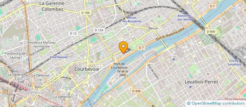 localisation de l'entreprise FINERGIS à COURBEVOIE