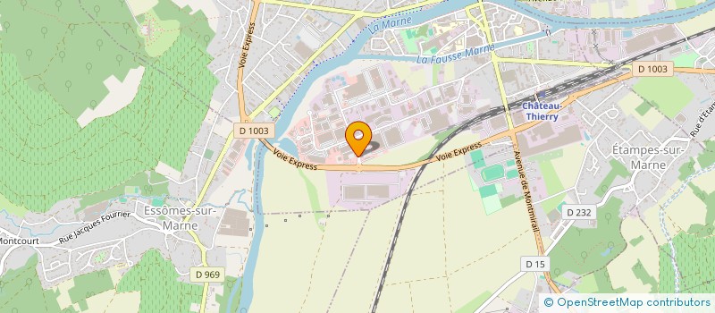 localisation de l'entreprise FINERGY VAL D'EUROPE 1 à CHATEAU-THIERRY