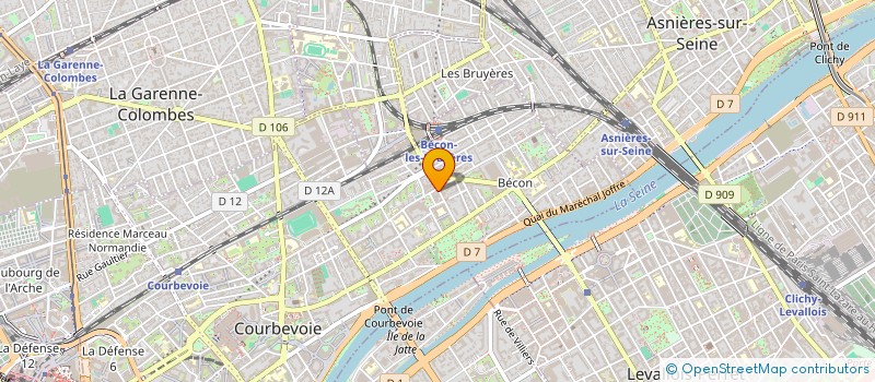 localisation de l'entreprise FINES COUTURE ATELIER PARIS  COURBEVOIE