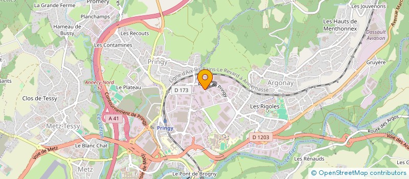 localisation de l'entreprise FINEST à ARGONAY