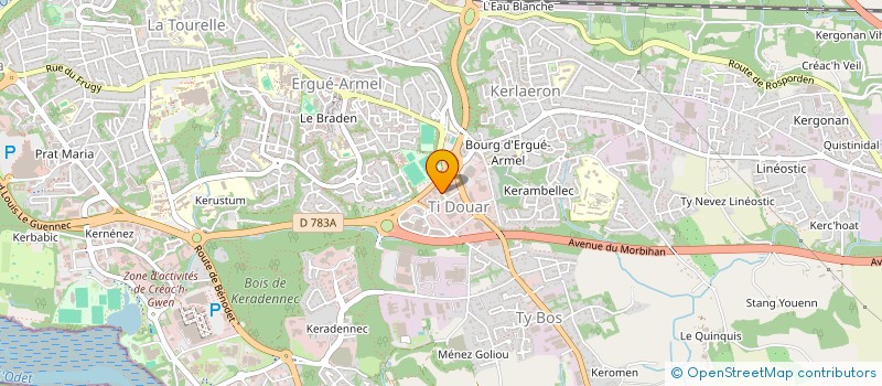 localisation de l'entreprise FINESTRA à QUIMPER