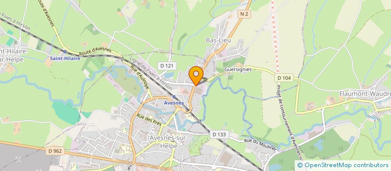 localisation de l'entreprise FINET & COURTAIN à AVESNES-SUR-HELPE
