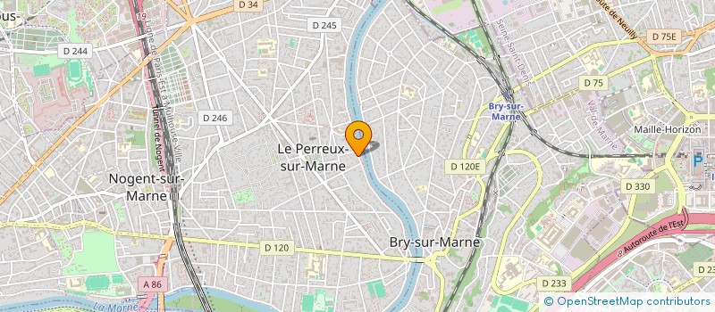 localisation de l'entreprise FINET IMMO à LE PERREUX-SUR-MARNE