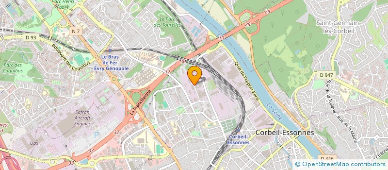 localisation de l'entreprise FINETA à CORBEIL-ESSONNES