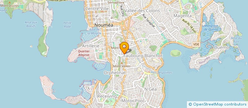 localisation de l'entreprise FINETROPIC à NOUMEA