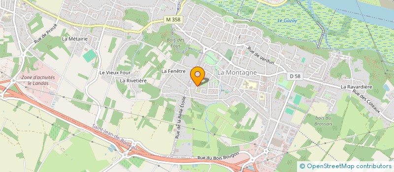 localisation de l'entreprise FINEVIA à LA MONTAGNE