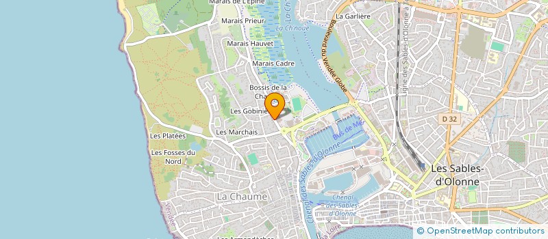 localisation de l'entreprise FINEXA à LES SABLES D'OLONNE