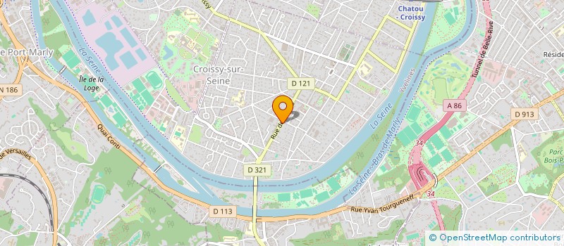 localisation de l'entreprise FINEXCO à CROISSY-SUR-SEINE