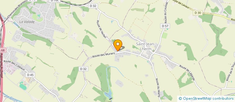 localisation de l'entreprise FINEXCO à SAINT-JEAN-LHERM