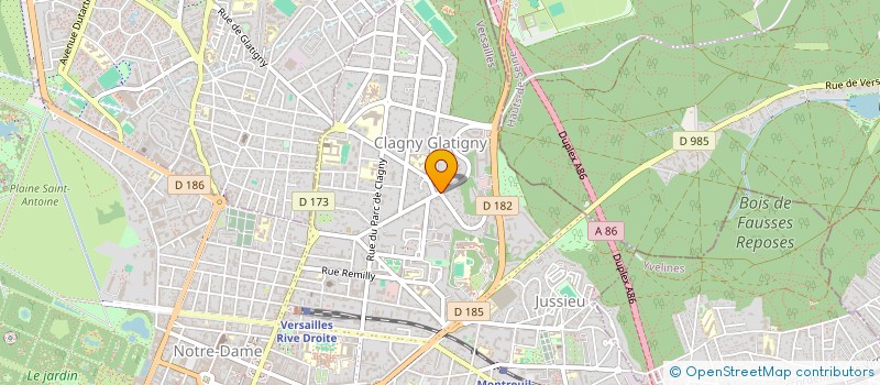 localisation de l'entreprise FINEXEL à VERSAILLES