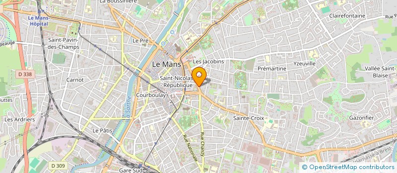 localisation de l'entreprise FINEXMA  LE MANS