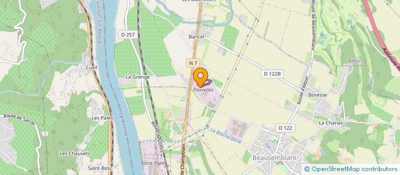 localisation de l'entreprise FINEXTRANS à BEAUSEMBLANT