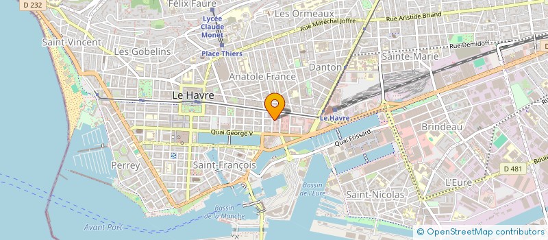 localisation de l'entreprise FINFIX à LE HAVRE